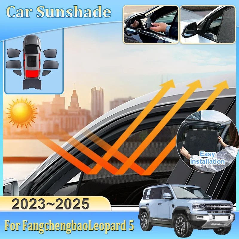 UV Mesh Sunshade for Leopard 5/Denza B5 (2023-25)