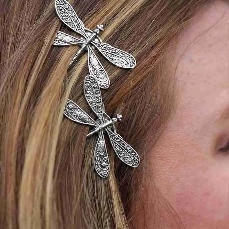 Vintage Dragonfly Wedding Hairpin – Bridal Hair Clip