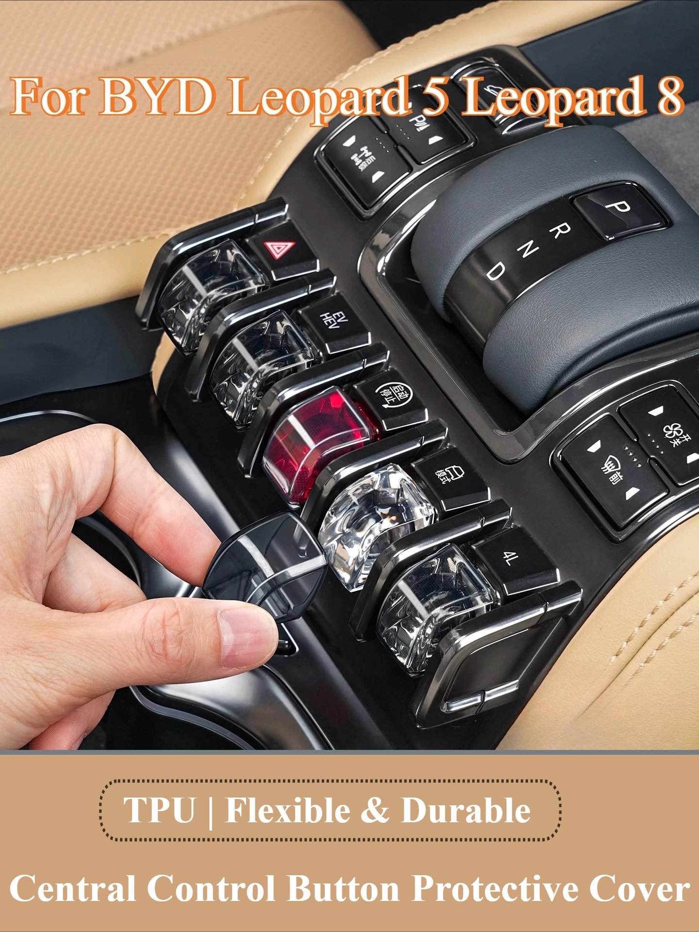 BYD Leopard 5/8 & Titanium 3 TPU Button Cover