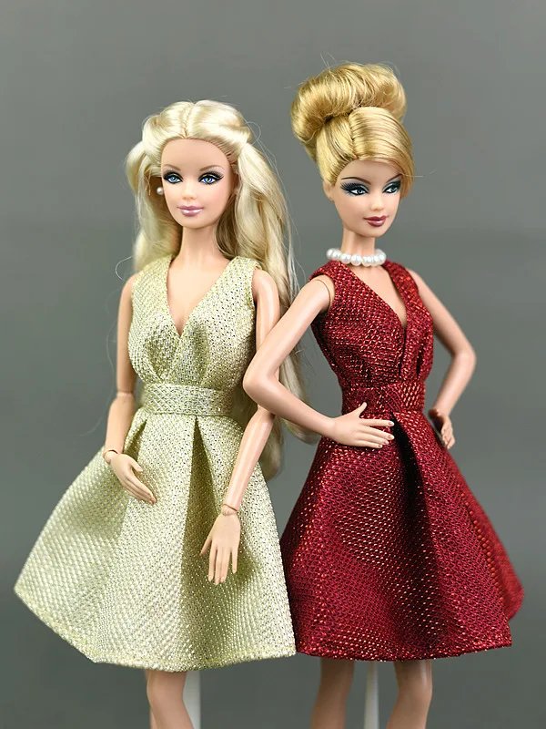 Handmade Party Dress for 30cm Dolls – Multiple Styles