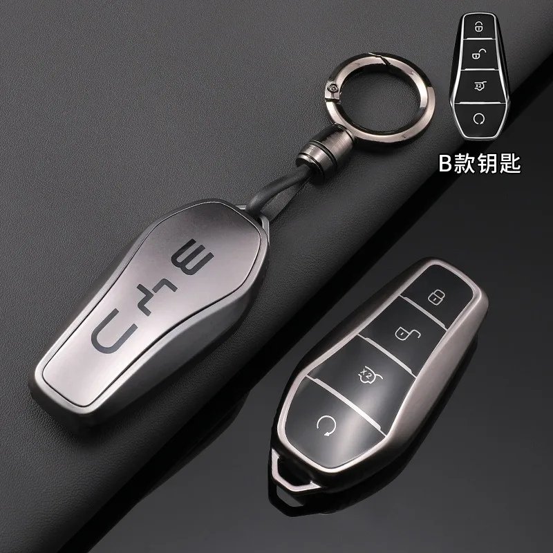 Silver TPU Remote Key Case for BYD (Song Plus, Atto 3, Han)