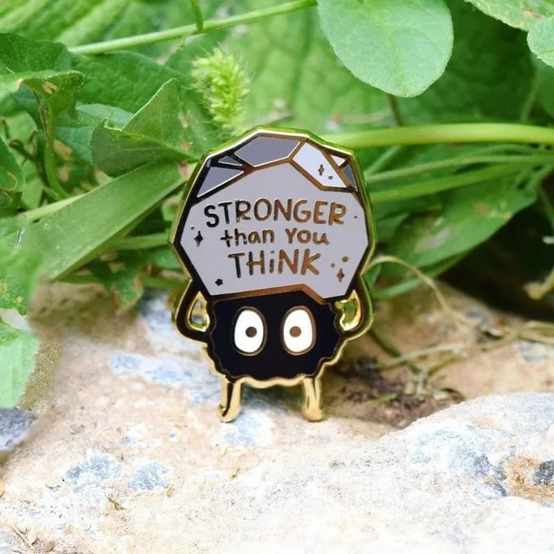 Stronger Than You Think Ant Enamel Pin – Metal Lapel Badge