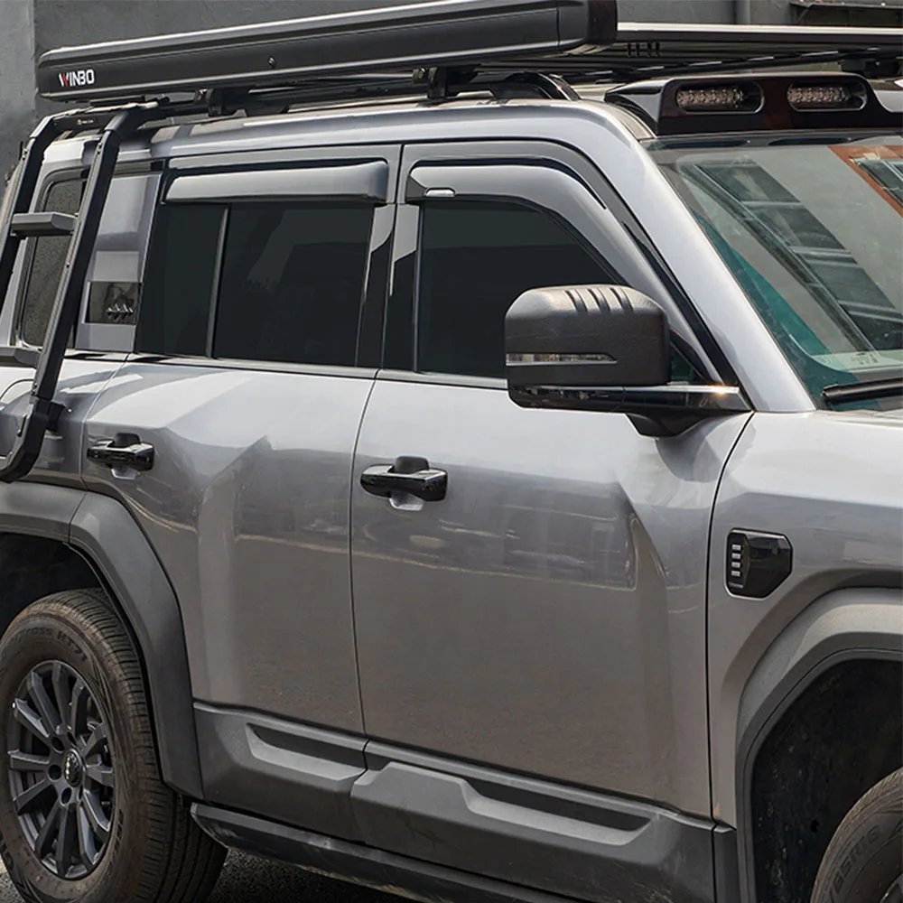 6pc Tinted Window Visors for BYD Leopard 5 – Rain Guards