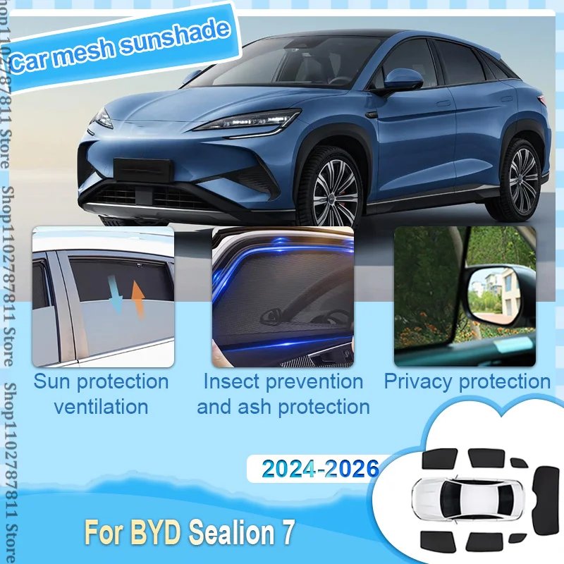 BYD Sealion 7 (2024-2026) Mesh Window Sunshades – Privacy