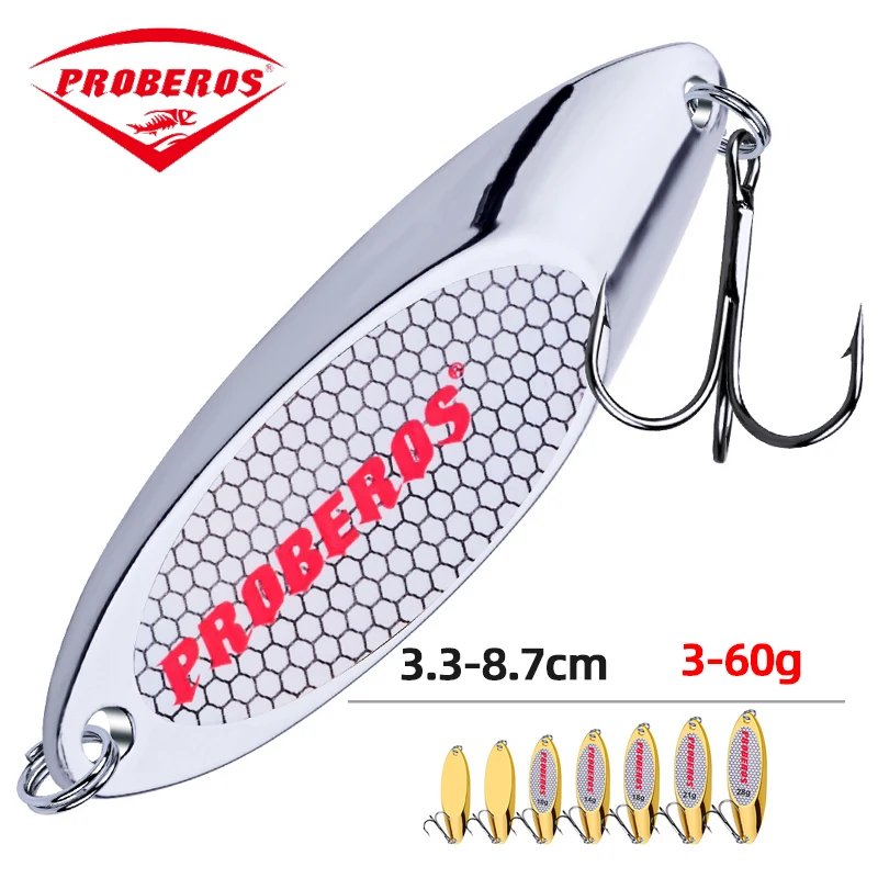 PRO BEROS Trout Metal Spinner Spoon Lure 3-60g