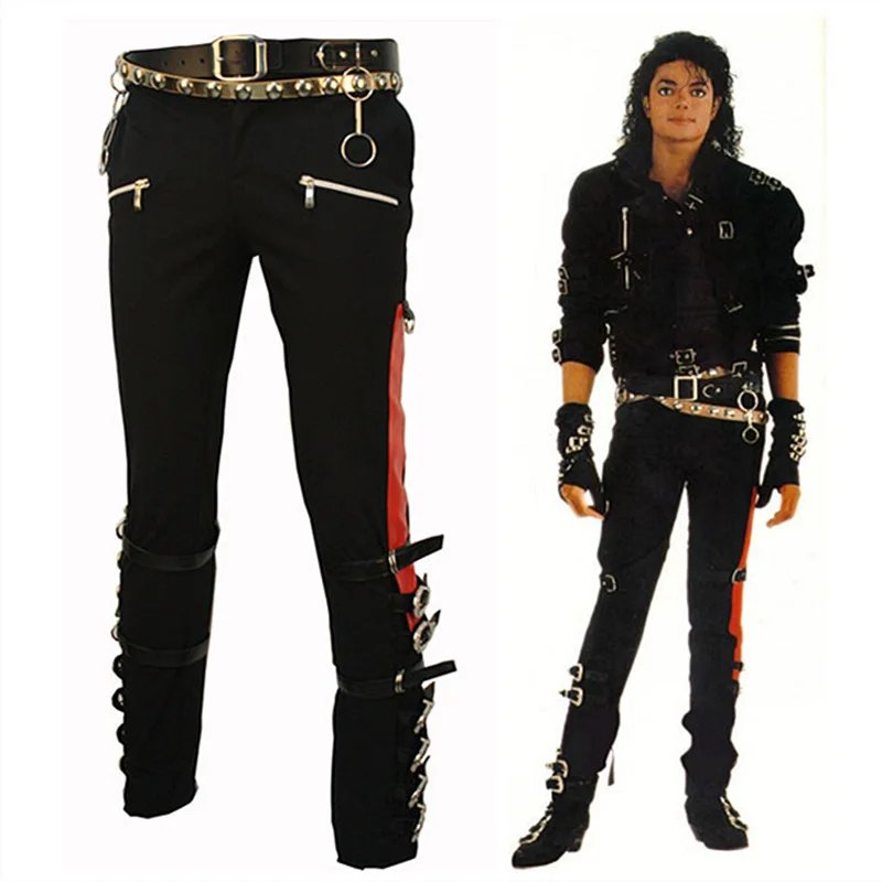 Vintage Michael Jackson BAD Punk Pants & Belt (1990s)