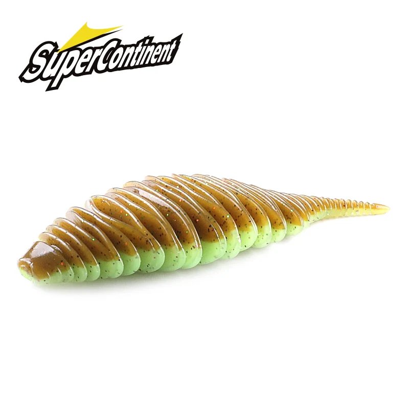 BELLOWS GILL Soft Plastic Worm Bass Lure 100/77mm (4/6pc)