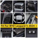 5D Carbon Fiber-Look Steering Wheel Bottom Frame Trim Review — BYD Leopard5 (2024–2025)